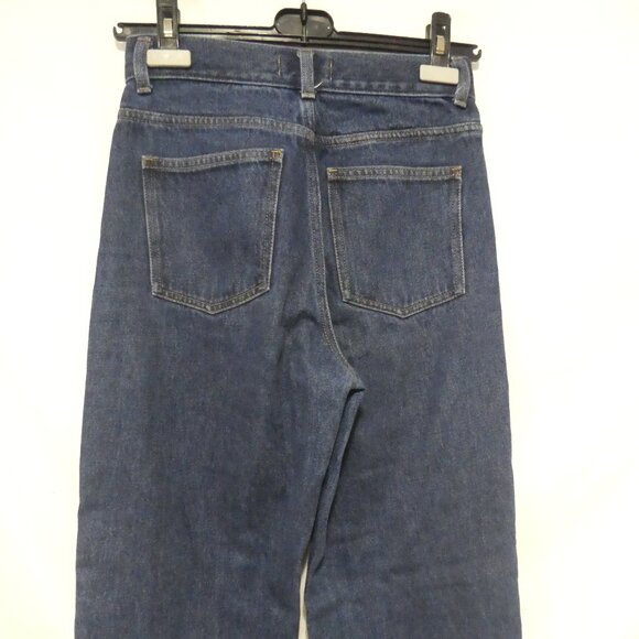 OAT + FORT | size 25 | 100% Cotton | Dark Blue Denim Jeans - Picture 14 of 16